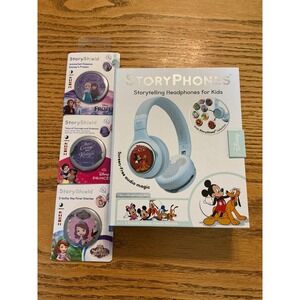 Disney Mickey Mouse StoryPhones Kids Headphones Blue with 3 Extra StoryShields